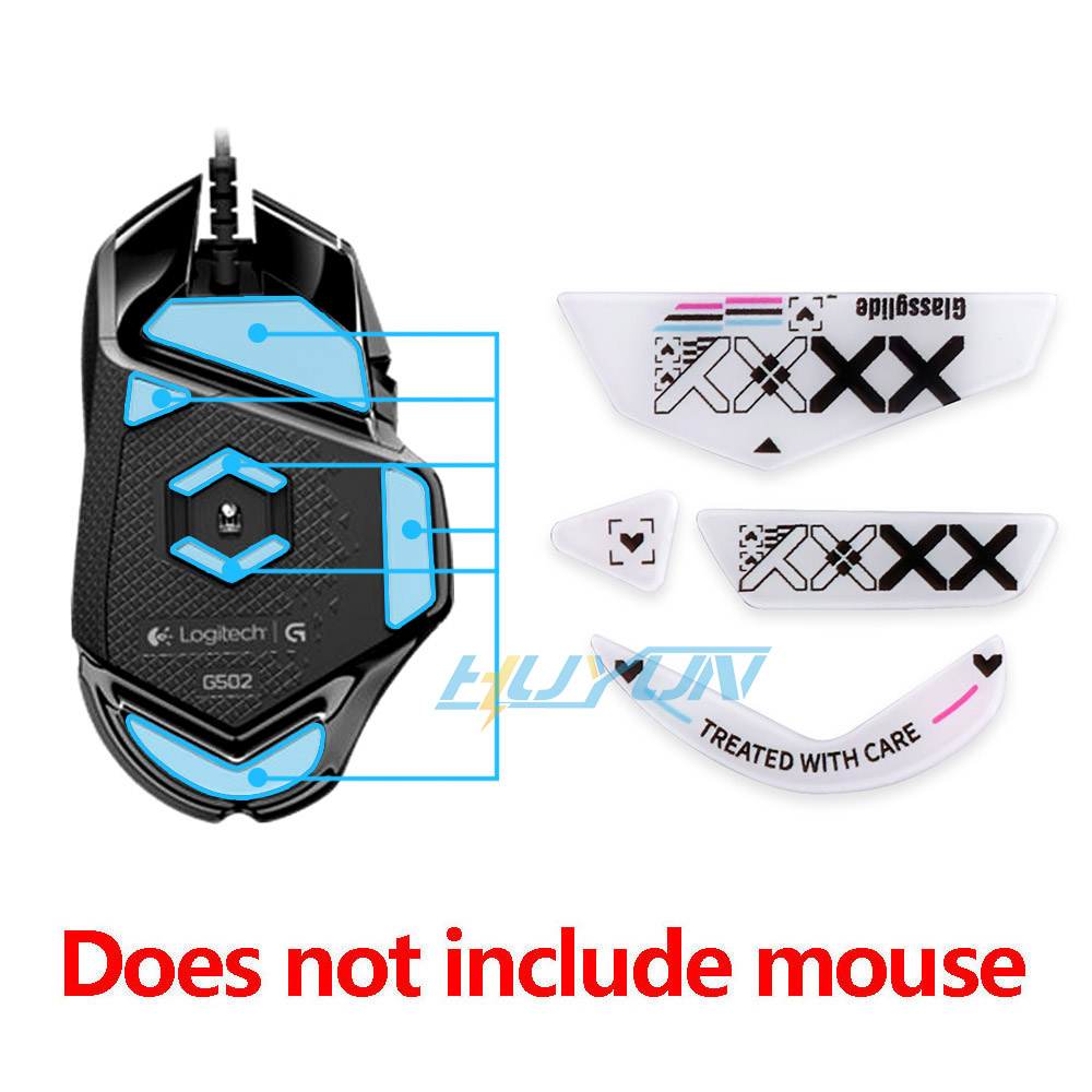 Logitech Mouse G502 - Temperli cam ayak pedleri Logitech G502/G502