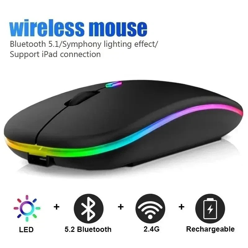 Laptop External Accessories - Kablosuz Fare Bluetooth Çift Modlu Konforlu
