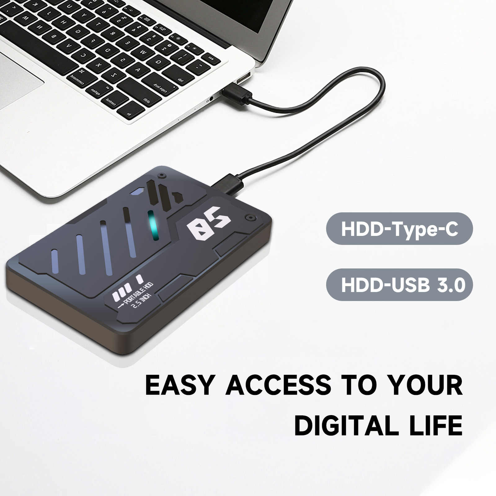 Laptop External Accessories - USB3.0 Tip-C Harici Sabit Disk 500