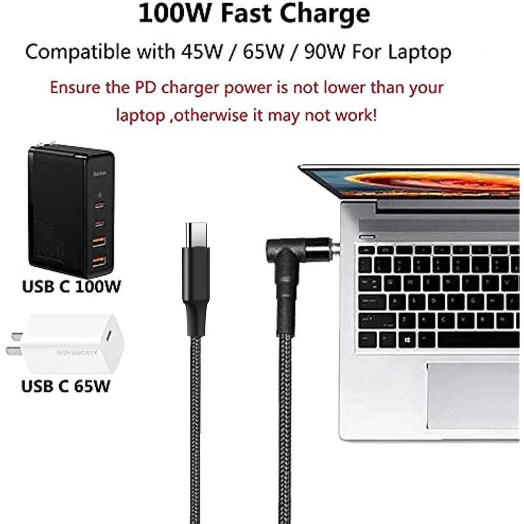 100W Tip C 5.5x2.5mm Erkek Dön - Laptop Lock Cable incelemesi ve fiyatı