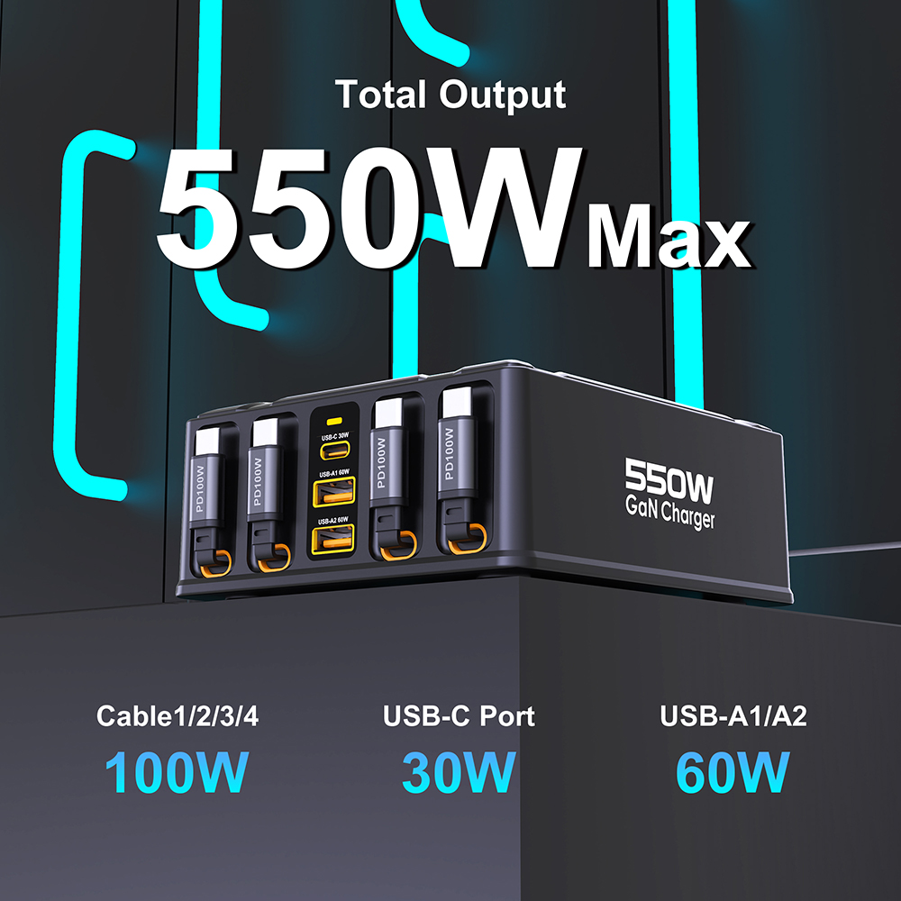 550W 7'si 1 Arada Şarj İstasyo - Laptop Lock Cable incelemesi ve fiyatı