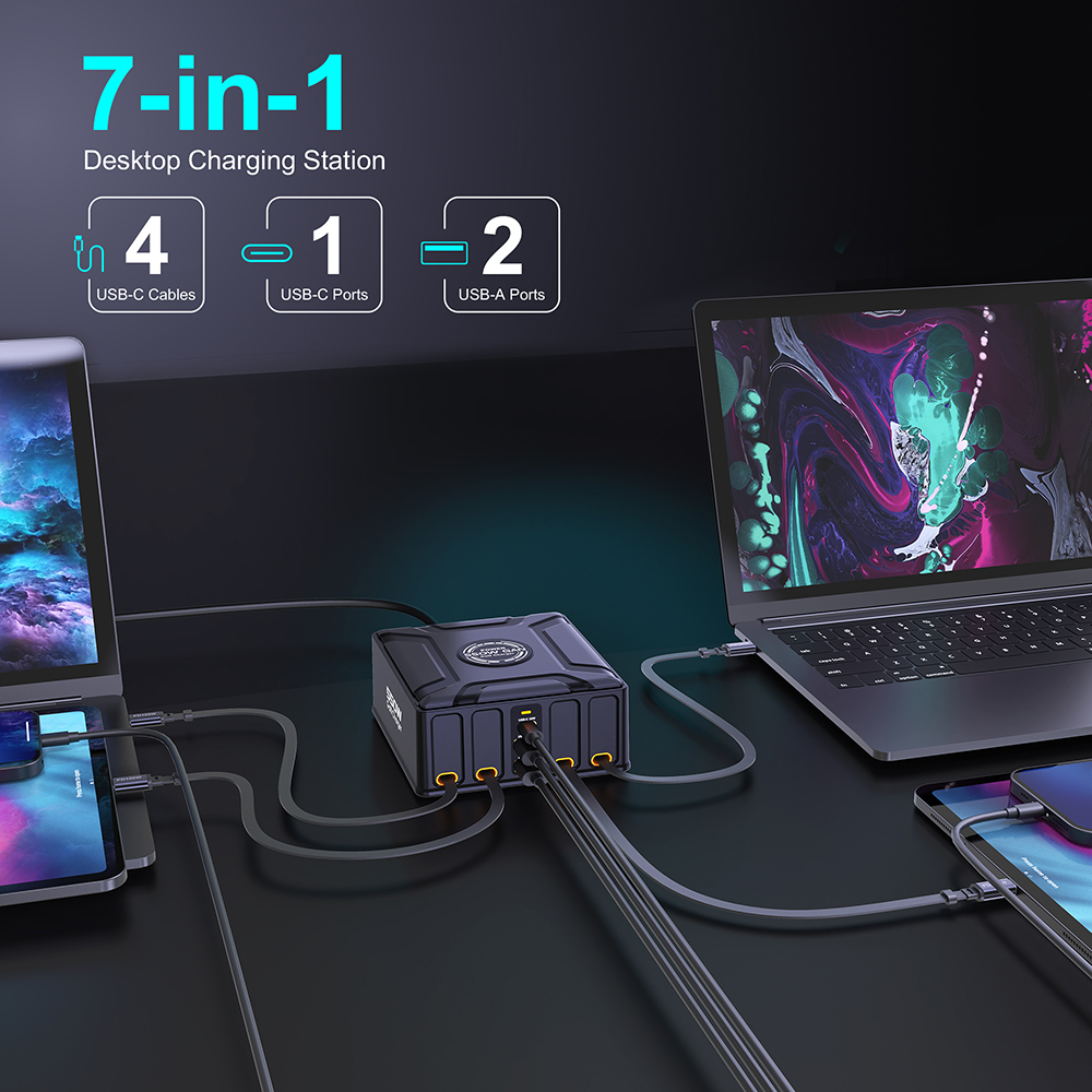 550W 7'si 1 Arada Şarj İstasyo - Laptop Lock Cable incelemesi ve fiyatı