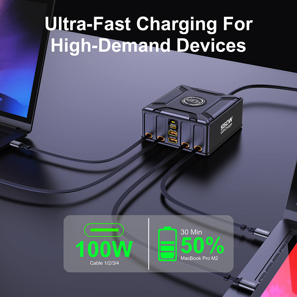 550W 7'si 1 Arada Şarj İstasyo - Laptop Lock Cable incelemesi ve fiyatı