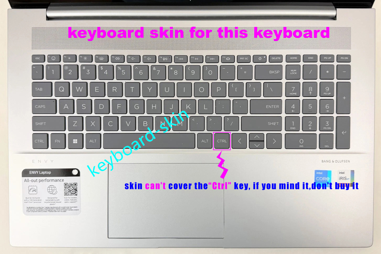 HP ENVY 17-CR*** 17t-CR*** 17t - Keyboard Cover Silicone incelemesi ve fiyatı